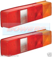2x LDV FORD TRANSIT TIPPER LUTON FLATBED BOX VAN TRUCK REAR TAIL LAMP LIGHT LENS