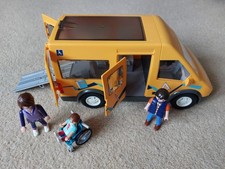 Playmobil 9419 School Mini Bus with Accessible Ramp, Figures & Wheelchair No Box