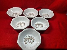 Johnson Bros ETERNAL BEAU : Set x 6 Cereal/Dessert Bowls : 17.5cm dia : Ex Cond