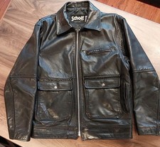 Schott 181 Black Leather