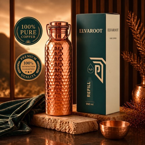 Pure copper water - pure,