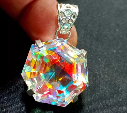 Natural mystic topaz - 57.60,