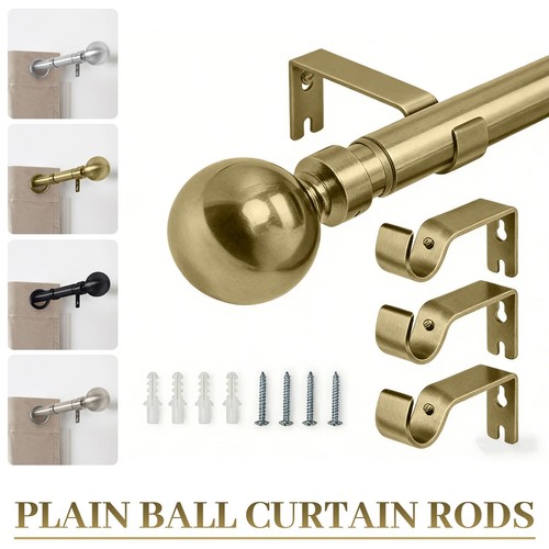 Extendable metal curtain - metal, pole
