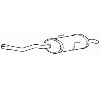 Quality rear exhaust - quality, silencer