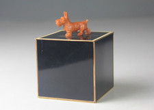 Rare Art Deco Black Metal