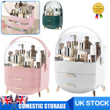 Multi-Function Make Up Case Dustproof Cosmetic Storage Box Jewelry Organizer UK