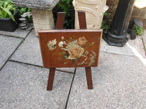 Vintage handpainted wooden - handpainted,