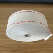 YORKSHIRE WOOLLEN DISTRICT TRANSP COMP LTD  SETRIGHT BUS TICKET MACHINE ROLL