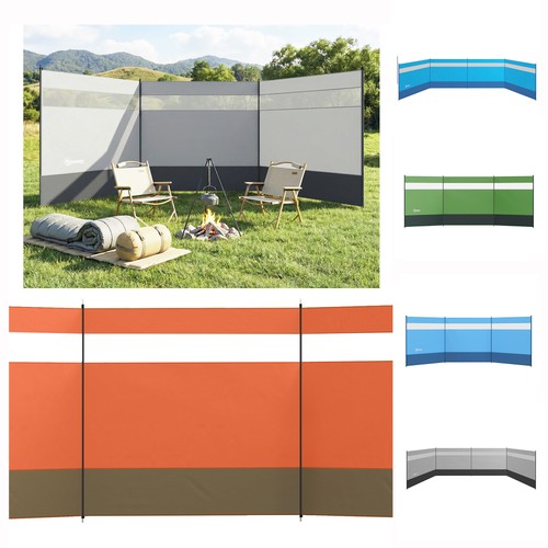 Camping windbreaks with clear - camping,