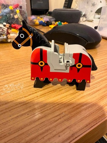 Vintage lego horse - lego, barding