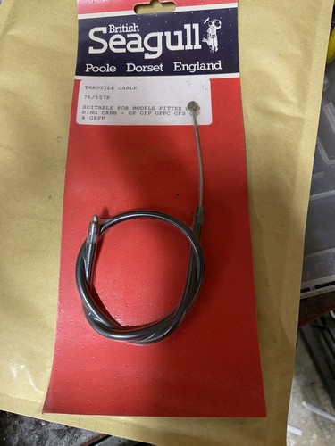 British seagull throttle cable - british,
