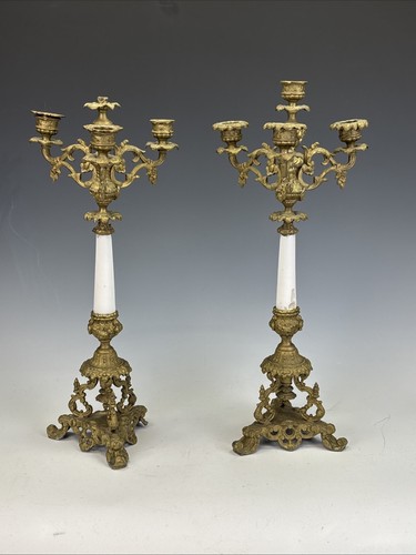 Pair 19th century gilt - 19th,