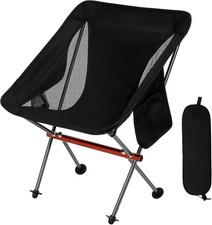 YWHWXB Portable Camping Chair | Ultralight Foldable Moon Chair with Carry Bag