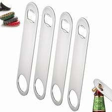 BAR BLADE Bottle Opener x4 | Professional Barman Pub Restaurant Steel Bar Blade