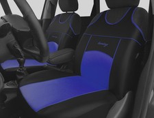 2 BLUE FRONT ECO LEATHER SEAT COVERS PROTECTORS FOR VAUXHALL VECTRA C