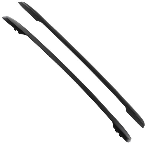 Pair aluminium black roof rail - aluminium,