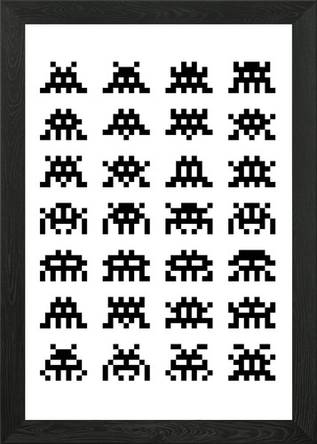 Space invaders pixel art - pixel,