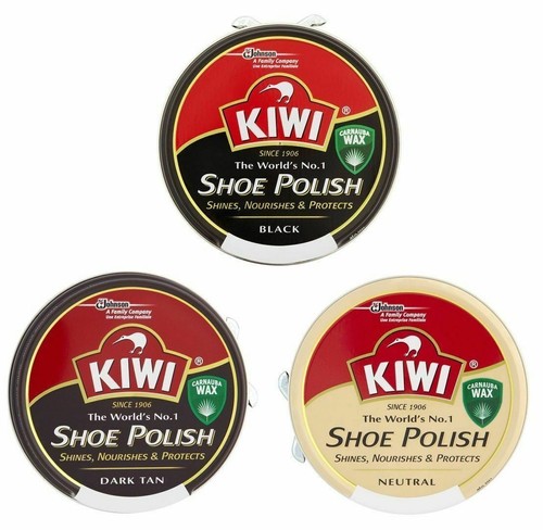 Kiwi shoe polish black brown - kiwi,