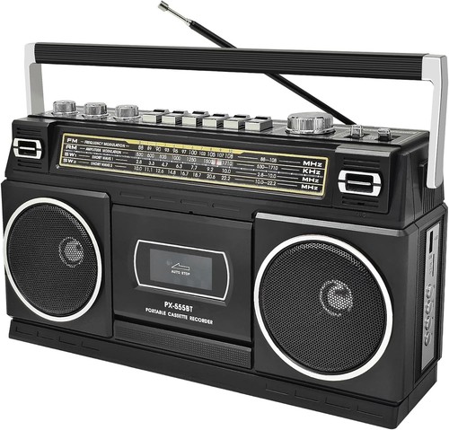 Cassette player with - cassette, bluetooth