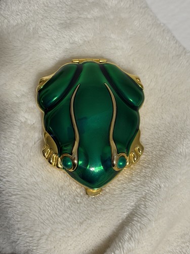 Vtg estee lauder green enamel - vtg,