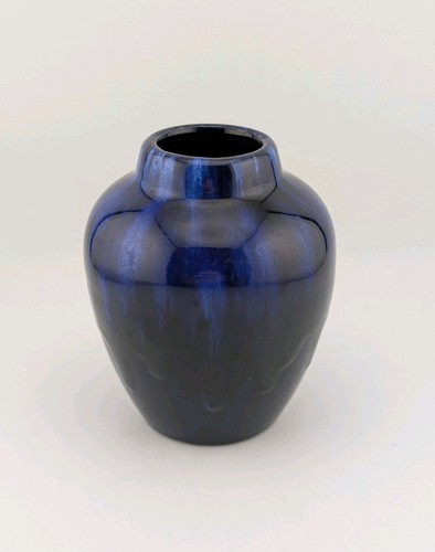 Vintage blue drip glaze - drip, 70s