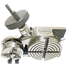 Rotary Table 4" 100mm Horizontal And Vertical With  3 Jaw  65 mm Chuck Backplate