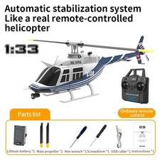 Rc Helicopter ERA C138 Bell206 2.4G 6CH 6-Axis Gyro 1:33 Scale Altitude Hold Red