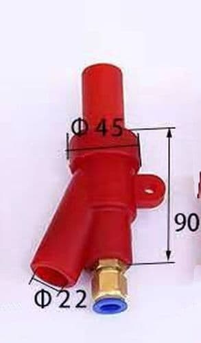 Wet blast gun - gun, blaster