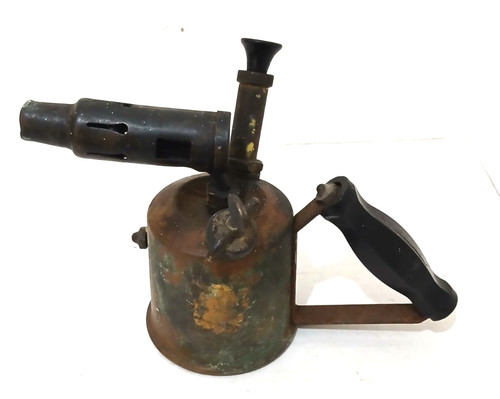 Vintage brass blowlamp - brass,