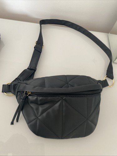 Ladies faux leather bumbag - ladies,