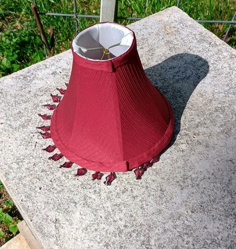 Vintage victorian beaded lamp - beaded,