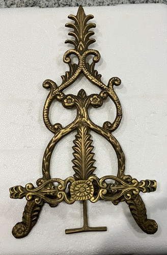 Vintage ornate brass display - vintage,