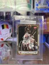 Michael Jordan autographed 07 Fleer 🔥auto on card w/ silver ink signature! 