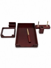 Real mahogany wooden desk set - mahogany,