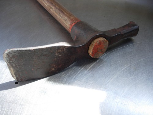 Vintage curved adze - head, axe