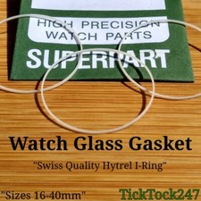  Watch Gasket i-ring  Seal For Flat Round Glass Crystal 1.3mm-2.0mm Thick