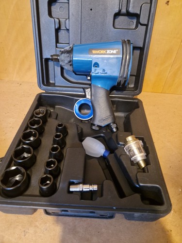 Workzone air impact wrench kit - air,