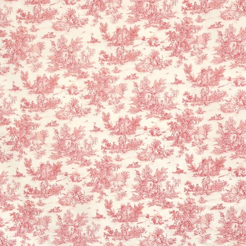Mini french toile jouy red - french,