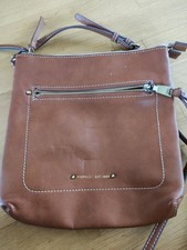 FIORELLI Tan Faux Leather Messenger Satchel Bag Crossbody Bag Shoulder Strap