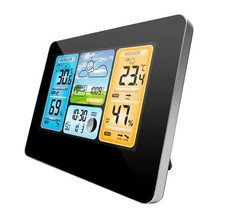 Indoor Outdoor Thermometer Wireless, Weather Station with Atomic Clock, USB197FT