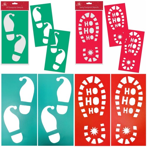 Christmas santa footprint - christmas,