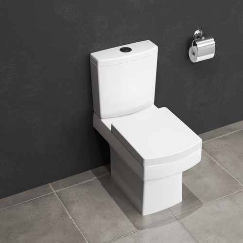Bathroom square toilet close - bathroom,