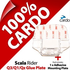 Cardo Scala Rider Replacement Large Glue Plate for Q3 Q1 QZ Helmet Intercom
