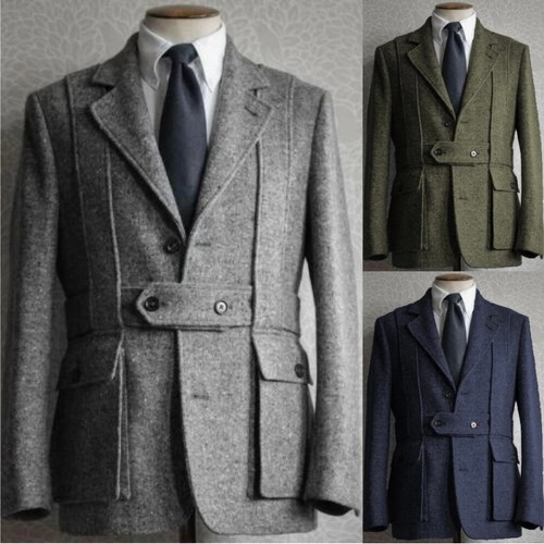 Vintage men safari jacket with - jacket,