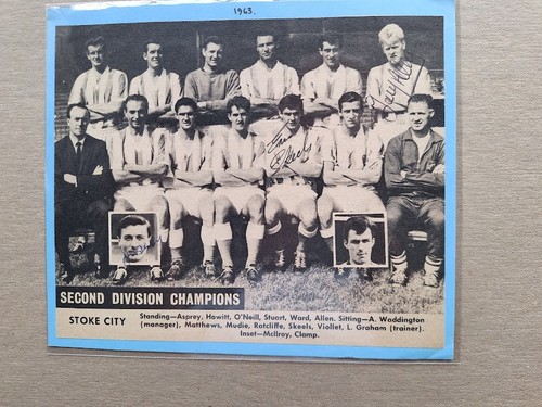 Stoke city 1963 division - stoke,