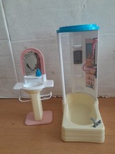 Vintage Barbie Working 1999 Light Up Bathroom Sink & Shower Bath "So Real So Now