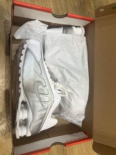 Nike shox white metallic - nike,