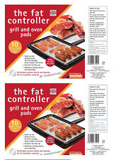 20 Fat Controller Fat Trapper Grill And Oven Cooking Pads Absorbs Fat