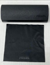Prada Optical Case Eyeglass Black Hard Box Cloth Magnetic Original and Authentic