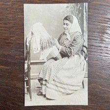 Malta Lace Worker Old RP Photo